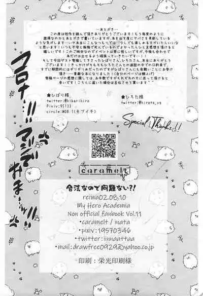 (Douyara Deban no Youda! 21) [caramelt (Inata)] Gouhou nanode Mondainai?! (Boku no Hero Academia)